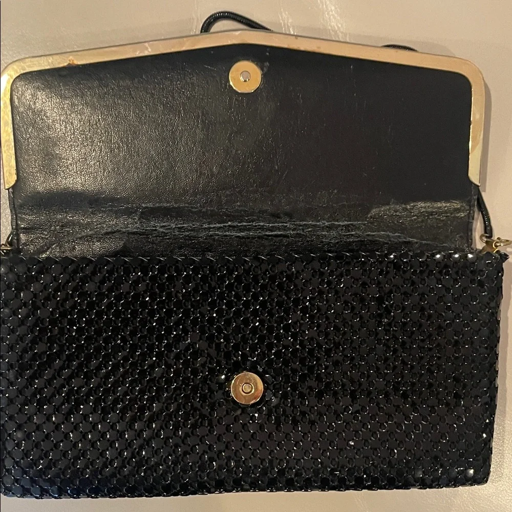 Chic Black and Gold Evening Clutch‎